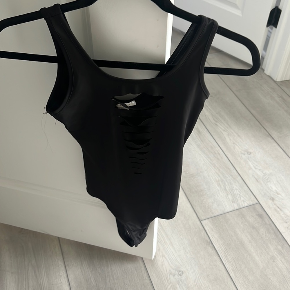 Black Tank Bodysuit